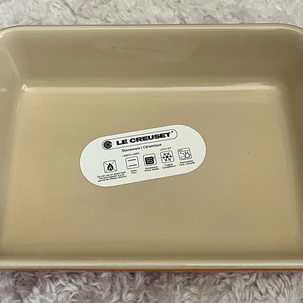 Le Creuset Rectangular Dish Flame 18cm NEW